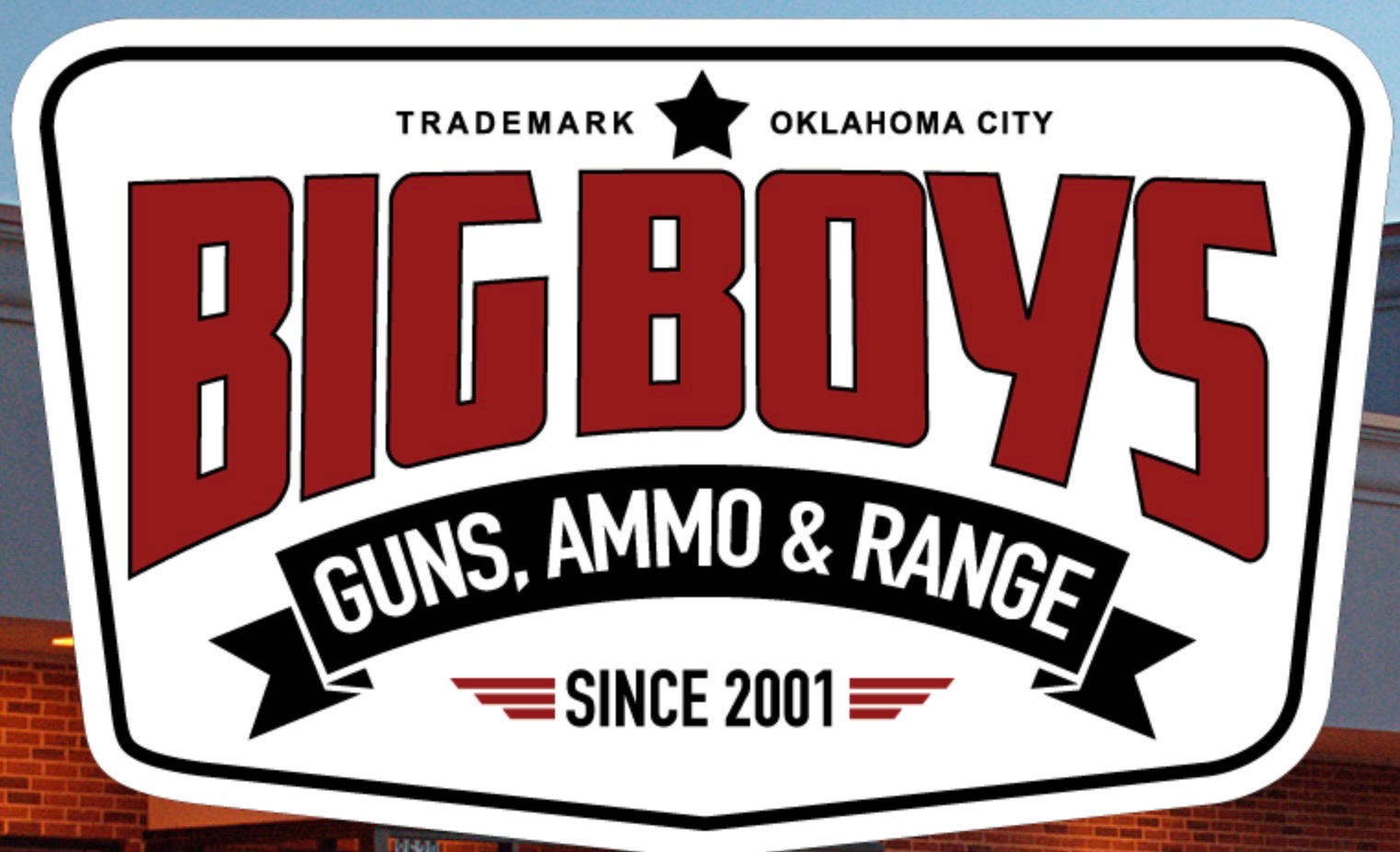 Business logo for Big Boy's Guns, Ammo & Range